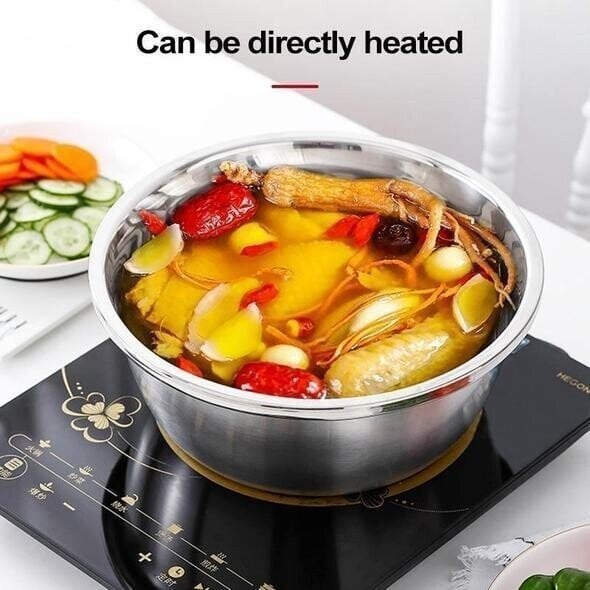 🥣 50% DI SCONTO ORA! Contenitore multifunzionale in acciaio inox dalla Germania – Set da 3 pezzi – perfetto per setacciare, grattugiare e conservare – acciaio inox 201 certificato alimentare 🍽️✨