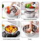 🥣 50% DI SCONTO ORA! Contenitore multifunzionale in acciaio inox dalla Germania – Set da 3 pezzi – perfetto per setacciare, grattugiare e conservare – acciaio inox 201 certificato alimentare 🍽️✨