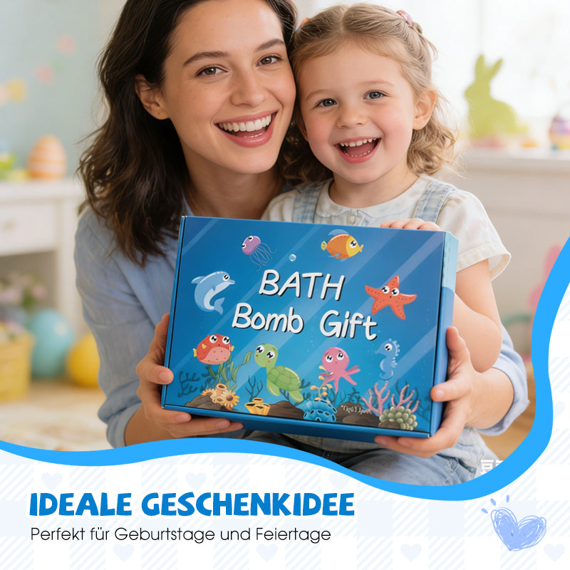 🛁 SCONTO DEL 50% | 🌊 Bombe da bagno a tema oceano | 60 g*12 pezzi, idea regalo divertente e per un bagno schiumoso ✨