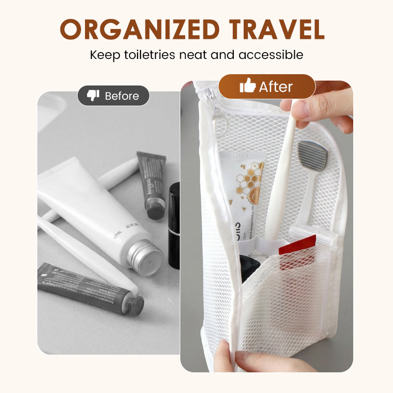 🥳2026 HOT SALE🥳💞50K+ SOLD! 🧳🧼 50% OFF! Portable Lightweight Travel Toiletry Bag – Smart internal dividers, compact EVA build & water‑resistant. Keeps toiletries organised – perfect for trips & gym! ✈️✨