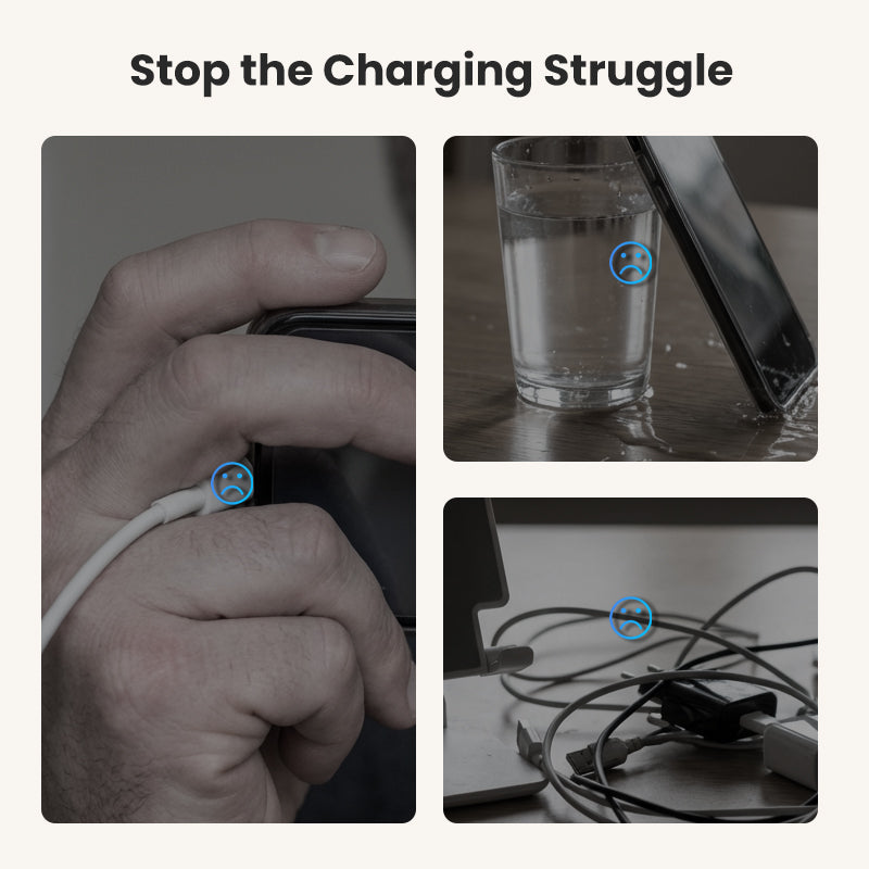 Adattatore di Ricarica Veloce con Supporto Telefono Pieghevole a 360°