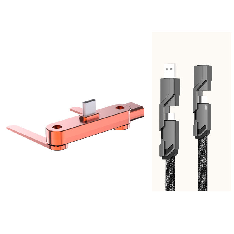 Adattatore di Ricarica Veloce con Supporto Telefono Pieghevole a 360°