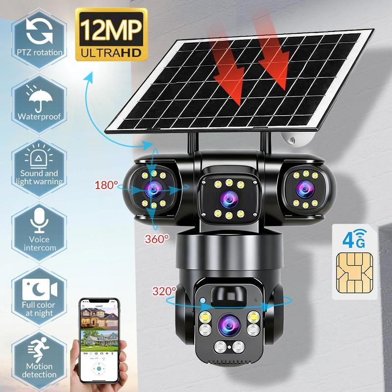 🥳SALDI CALDI 2026🥳💞Oltre 50.000 venduti!👵❤️ Telecamera di sorveglianza solare multi-angolo