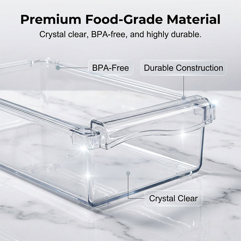 Contenitore frigo estraibile per uova, frutta e verdura