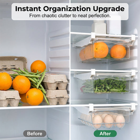Contenitore frigo estraibile per uova, frutta e verdura