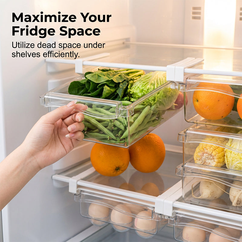 Contenitore frigo estraibile per uova, frutta e verdura