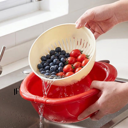 Set Ciotola e Scolapasta 2 in 1 a Forma di Frutta