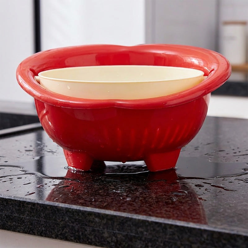 Set Ciotola e Scolapasta 2 in 1 a Forma di Frutta