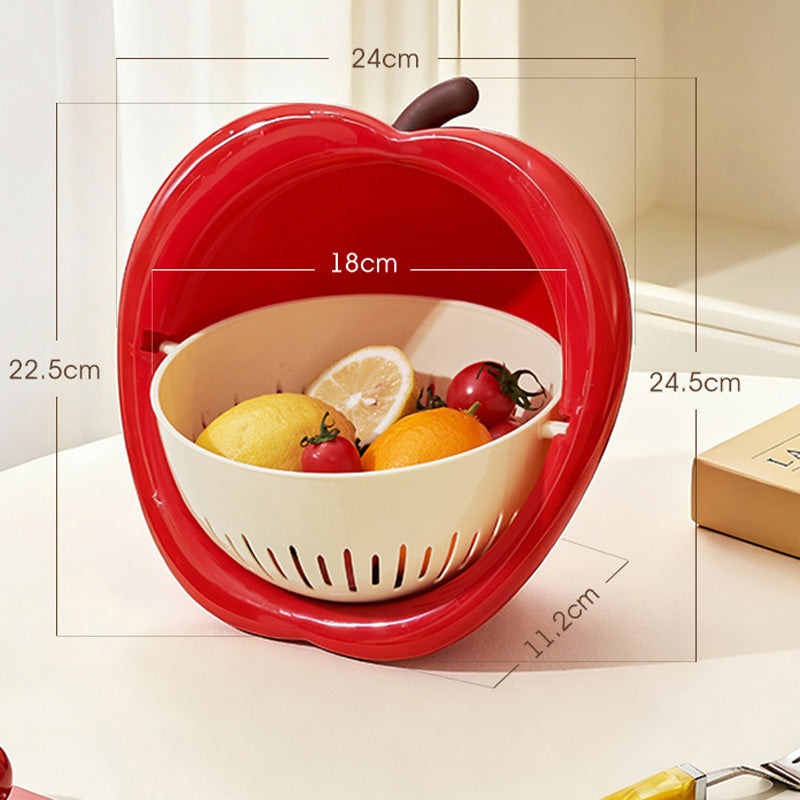 Set Ciotola e Scolapasta 2 in 1 a Forma di Frutta