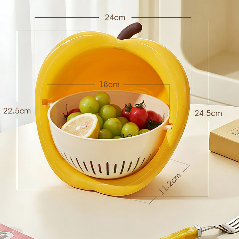 Set Ciotola e Scolapasta 2 in 1 a Forma di Frutta