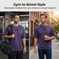 T-shirt Performance da Uomo in Rete Traspirante