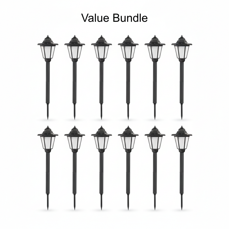 Luci da giardino esagonali vintage a energia solare