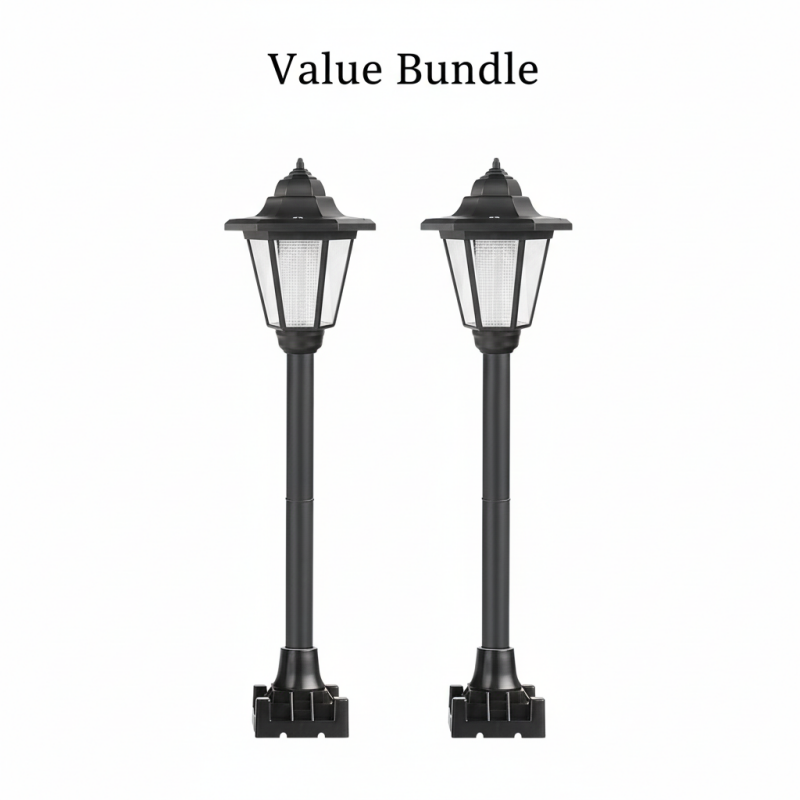 Luci da giardino esagonali vintage a energia solare