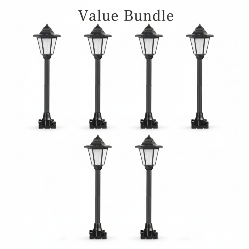 Luci da giardino esagonali vintage a energia solare