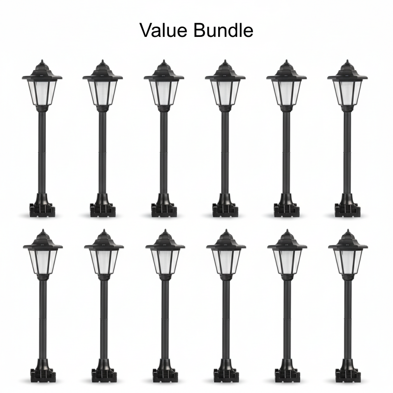 Luci da giardino esagonali vintage a energia solare