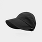 Cappello da sole a mezza calotta con tesa larga e chiusura a gancio