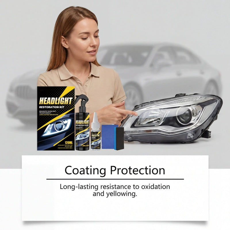 🚗Offerta speciale -50%🚗 Kit professionale per lucidare e sigillare i fari.