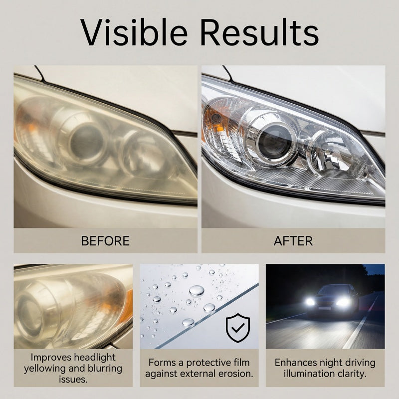 🚗Offerta speciale -50%🚗 Kit professionale per lucidare e sigillare i fari.