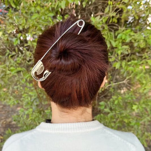 Maxi Fermaglio per Capelli a Forma di Spilla da Balia
