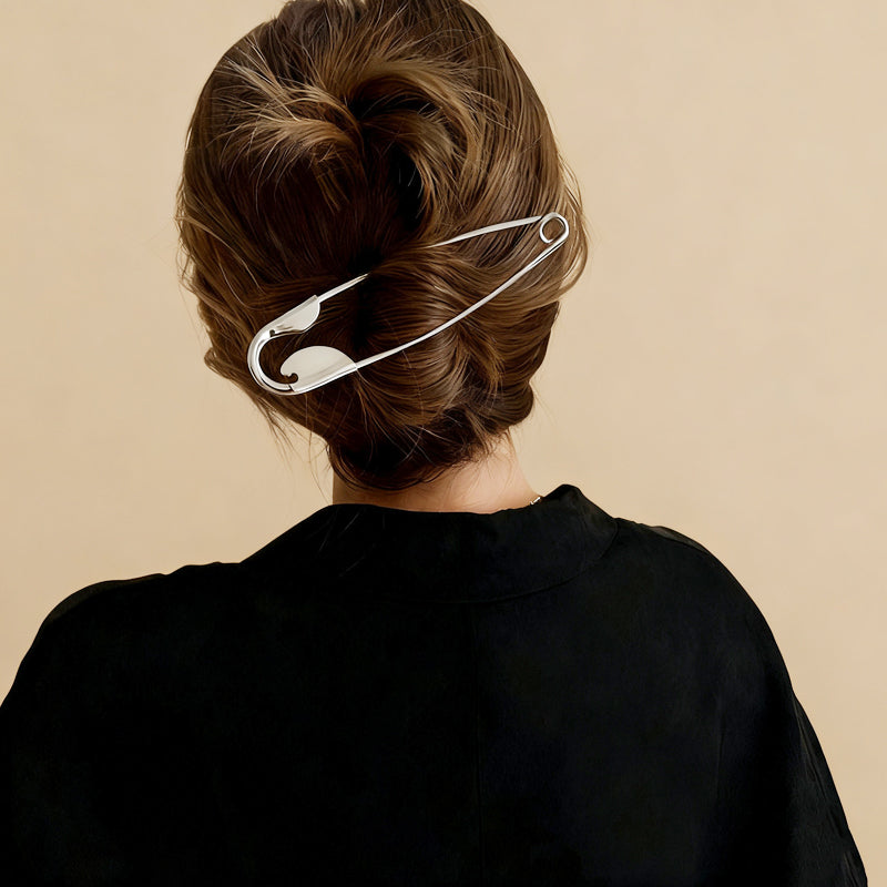 Maxi Fermaglio per Capelli a Forma di Spilla da Balia