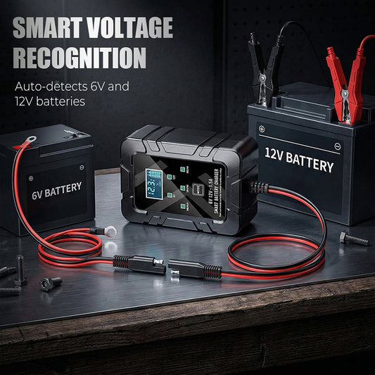 Caricabatterie automatico 1,5A 6V 12V