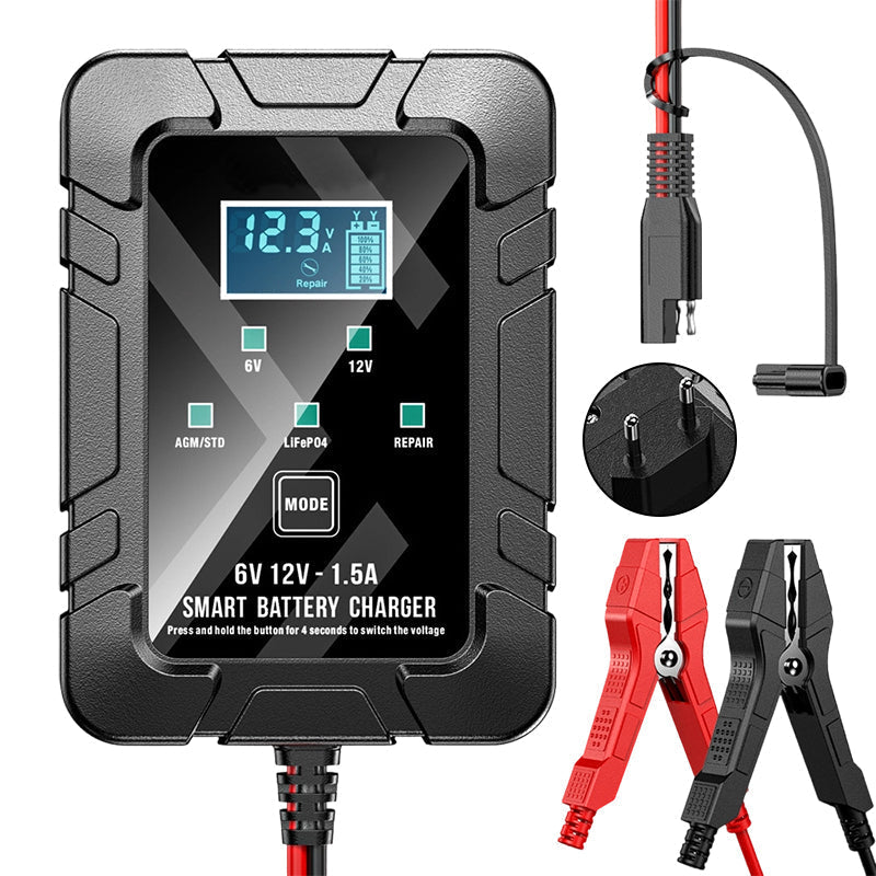 Caricabatterie automatico 1,5A 6V 12V