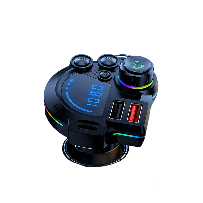 Trasmettitore FM Bluetooth universale per auto a doppia porta – Musica wireless, chiamate in vivavoce e caricatore USB doppio