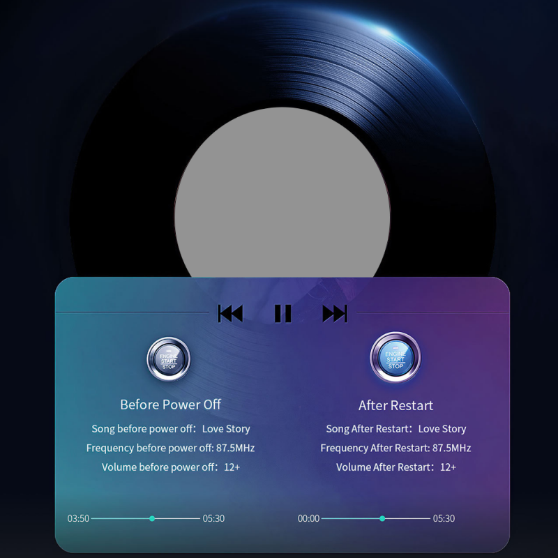 Trasmettitore FM Bluetooth universale per auto a doppia porta – Musica wireless, chiamate in vivavoce e caricatore USB doppio