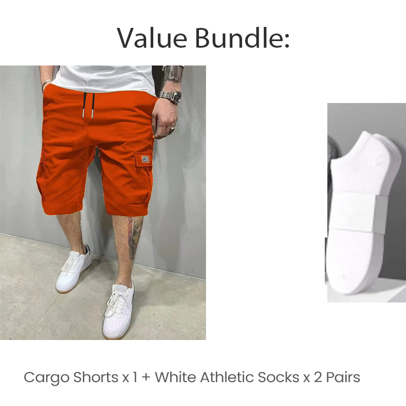 50% DI SCONTO! 🔥👖 Bermuda Cargo Uomo Casual – Tasche Multiple, Cordoncino Regolabile & Tessuto Traspirante 🌬️✨
