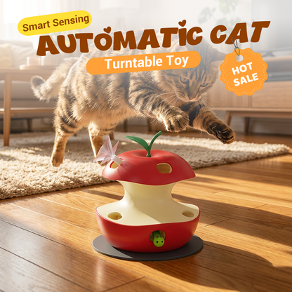 Giocattolo girevole automatico per gatti con sensore intelligente