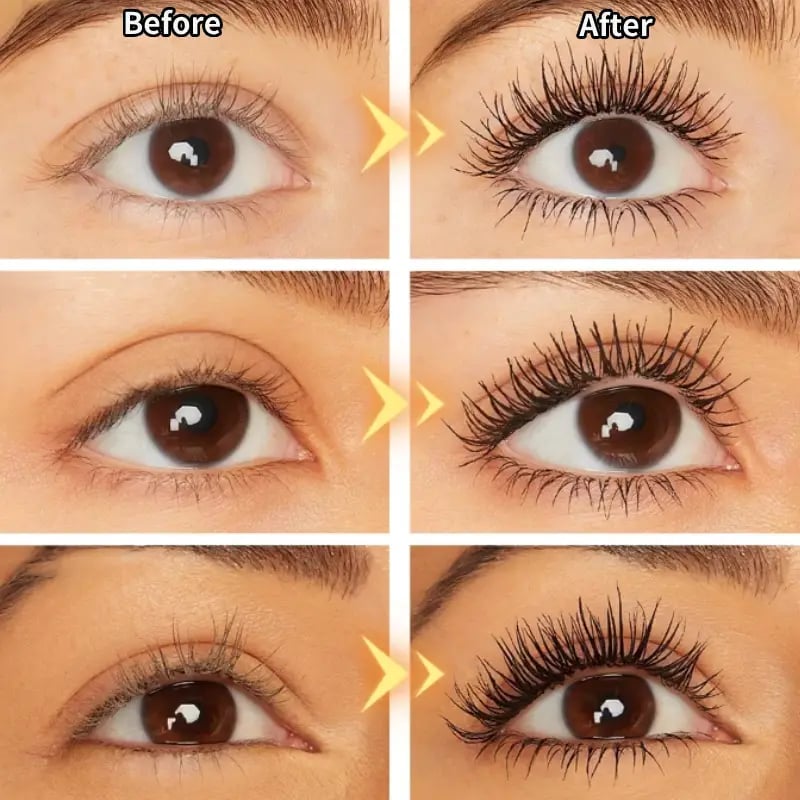 🎁 Due al prezzo di uno💖 Duo di mascara in tubetto nero e marrone per il trucco delle ciglia