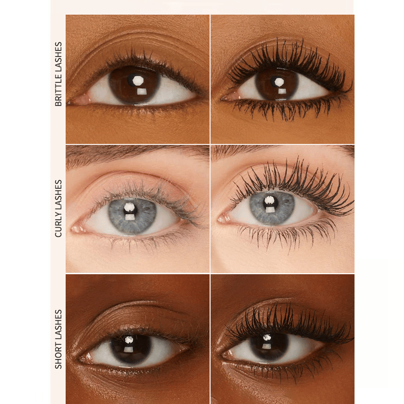 🎁 Due al prezzo di uno💖 Duo di mascara in tubetto nero e marrone per il trucco delle ciglia