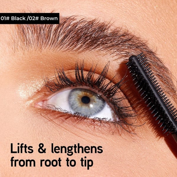 🎁 Due al prezzo di uno💖 Duo di mascara in tubetto nero e marrone per il trucco delle ciglia
