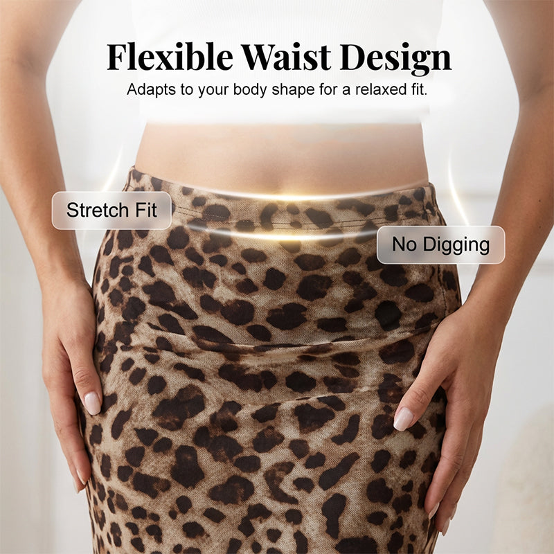 Gonna Lunga Leopardata Fluida - Stile Elegante per Ogni Occasione