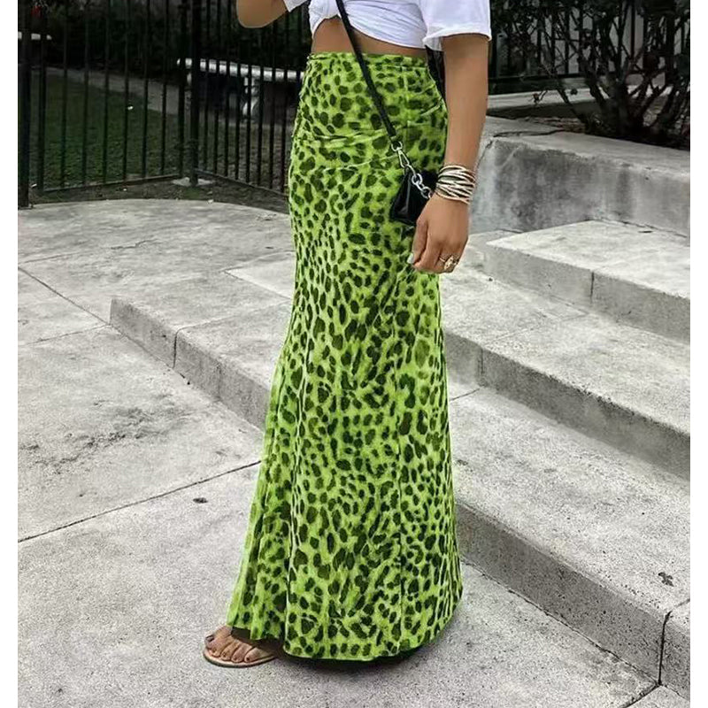 Gonna Lunga Leopardata Fluida - Stile Elegante per Ogni Occasione