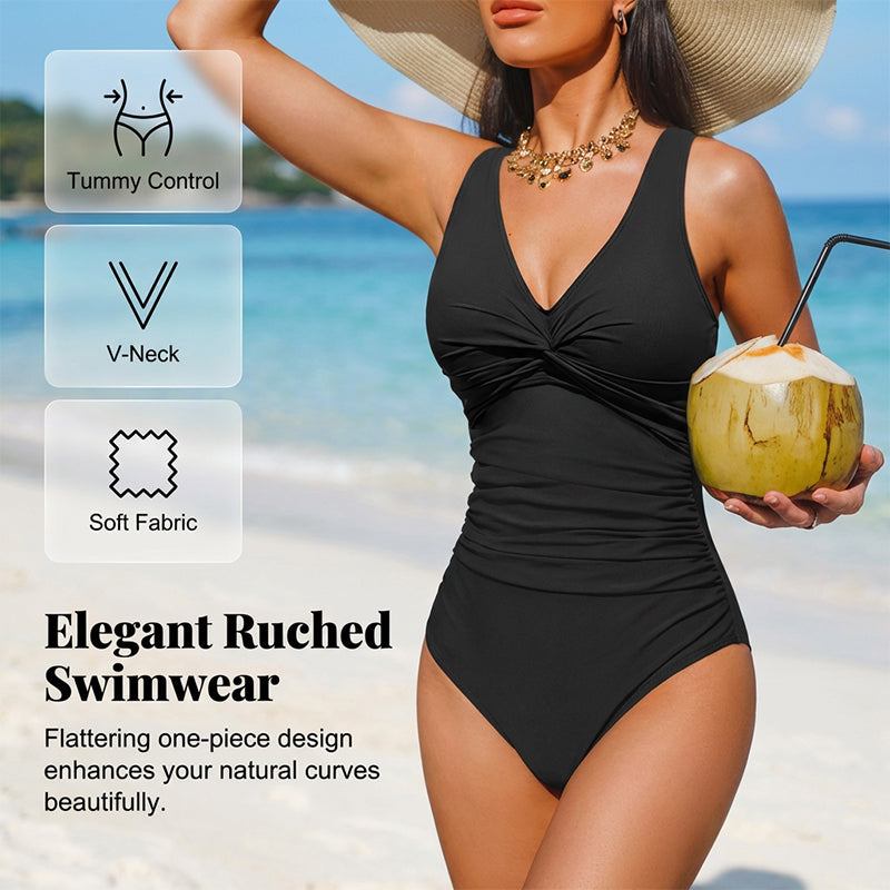 Costume da Bagno Intero Donna Modellante Effetto Pancia Piatta