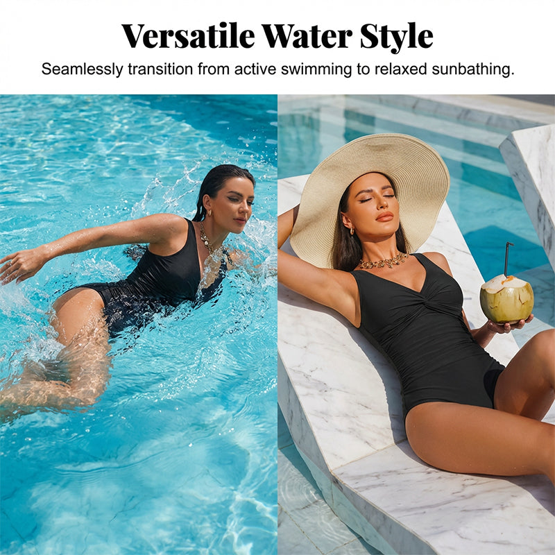 Costume da Bagno Intero Donna Modellante Effetto Pancia Piatta