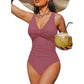 Costume da Bagno Intero Donna Modellante Effetto Pancia Piatta