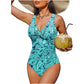 Costume da Bagno Intero Donna Modellante Effetto Pancia Piatta