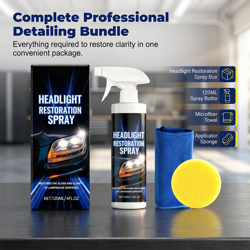 Kit spray per restauro fari professionale