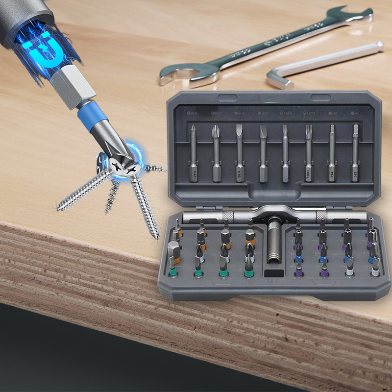 🔧 PROMO LIMITÉE 50% DE RÉDUCTION ! 💥 Jeu de Tournevis Magnétiques 42 en 1 – Embouts Interchangeables, Coffret Rangement