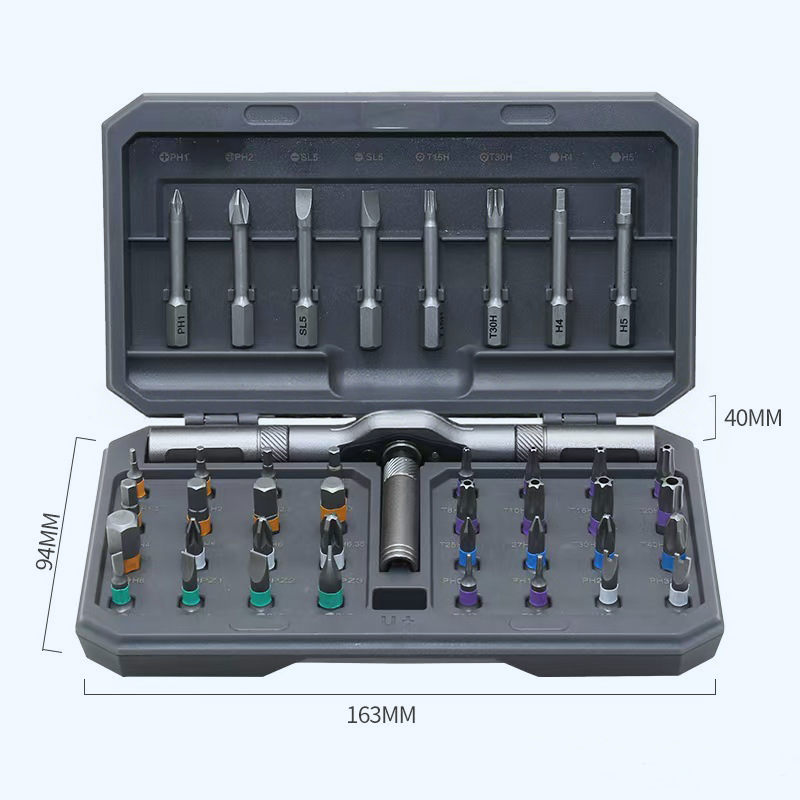 🔧 PROMO LIMITÉE 50% DE RÉDUCTION ! 💥 Jeu de Tournevis Magnétiques 42 en 1 – Embouts Interchangeables, Coffret Rangement