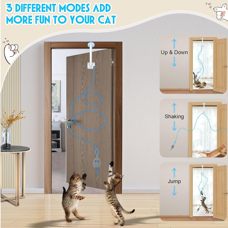 🔥🔥Giocattoli interattivi automatici per gatti da appendere in casa