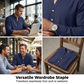 Maglietta Henley casual da uomo