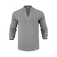 Maglietta Henley casual da uomo