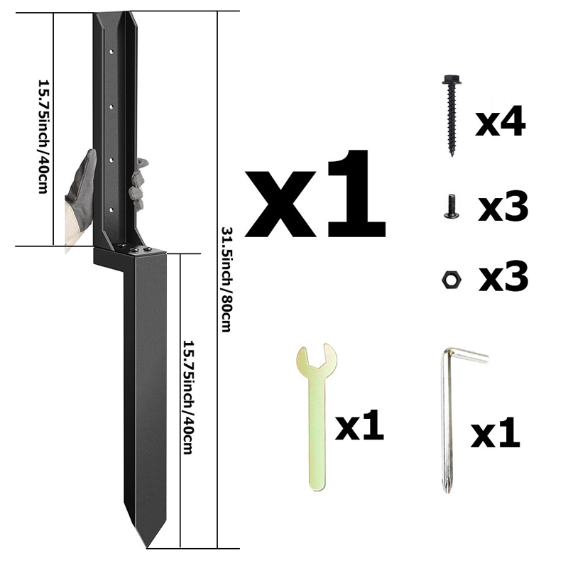 Kit di Riparazione Robusto per Pali di Recinzione