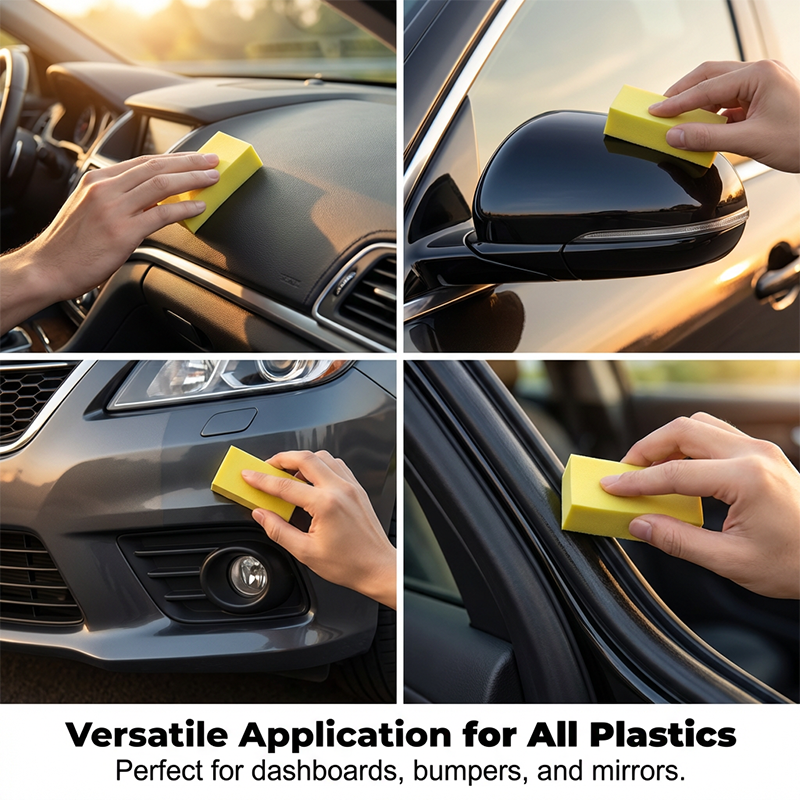 🔥Ristauratore con rivestimento cristallino per parti in plastica dell'auto