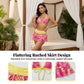 Set Bikini a 3 Pezzi con Stampa Floreale e Gonna a Volant