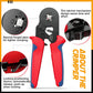 🎊SCONTO DEL 50% ORA! Set di pinze crimpatrici a cricchetto per terminali tubolari – Utensile ergonomico autoregolante per progetti di cablaggio elettrico