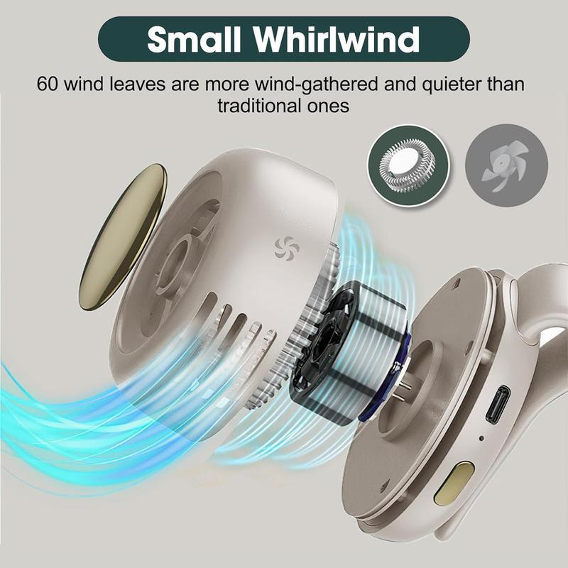 ❄️50% OFF!💨Um 360° drehbarer, tragbarer Mini-Clip-Ventilator